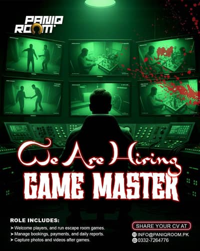 We Are hiring Game Masters