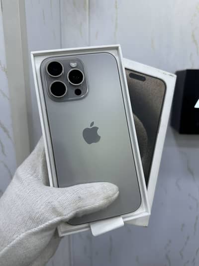 I phone 15 pro Max LLA Factory unlock 4 Months Sim Time 99 % Battery