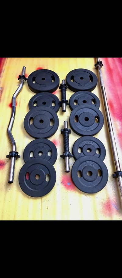 rubber coated plats and heavy duty bench