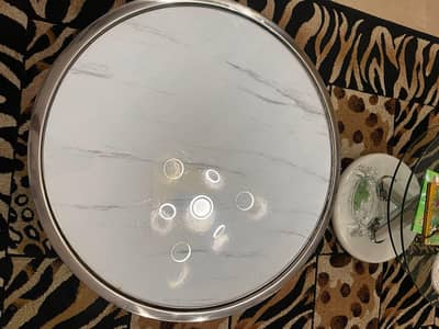 silver table