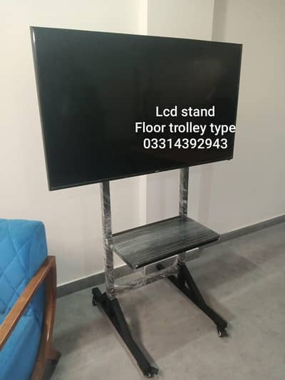 high quality A+ LCD LED stand imported finish with wall mount & wheels