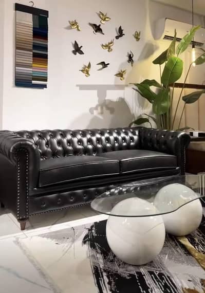 Sofa chesterfield leather
