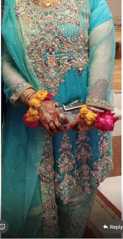 Full Embroided short frok with flair