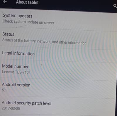 Lenovo tablet