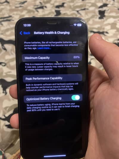 iPhone12 jv 64gb battery health 89