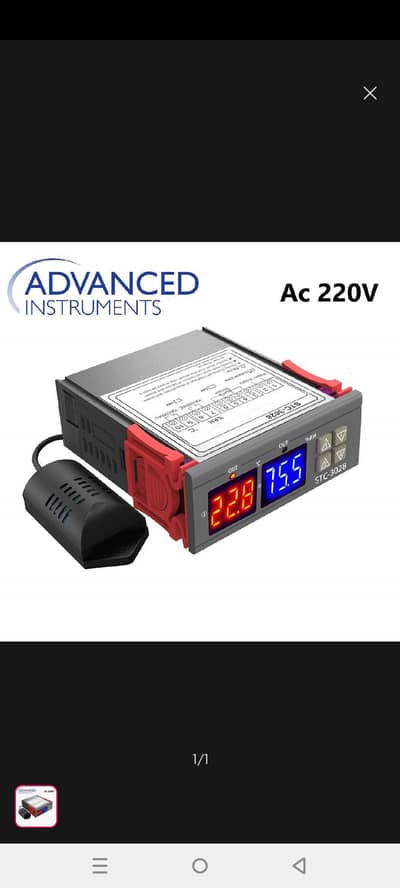 STC 3028 Double Digital Incubator Thermostat Hygrostat Temperature