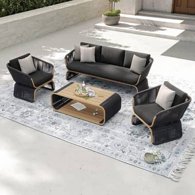 Outdoor Rattan Sofa Set – Premium QualityOutdoor
