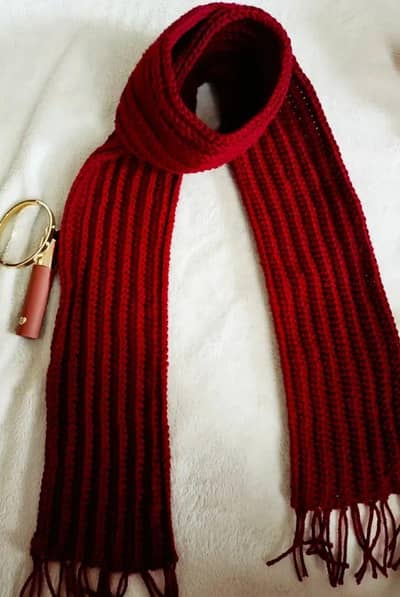 Crochet mikasa scarf