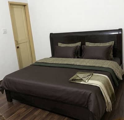 Solid Wood Double Bed + Comfortable Mattress Set – 75,000 PKR