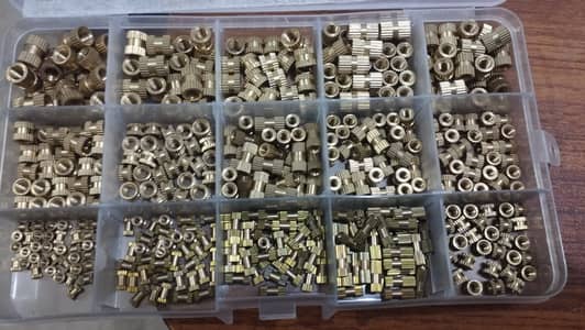 460pcs Brass Heat Set Insert Nuts Kit (M2 M3 M4 M5)