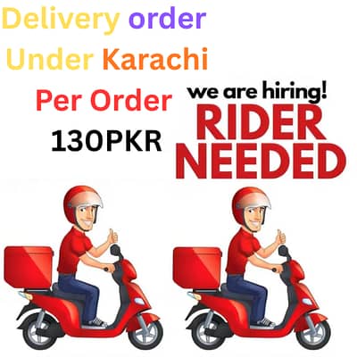 Part Time Rider Job – Karachi Delivery – 130 PKR Per Order