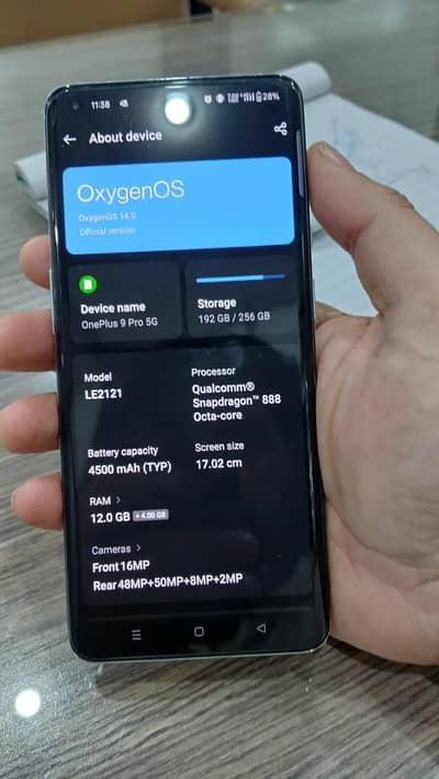 One plus 9 pro 12/256 GB