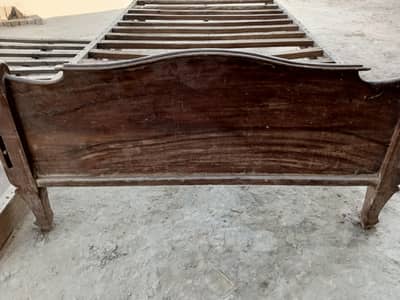 2 Single beds pure wooden for sale