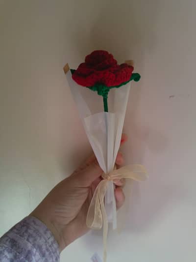 Crochet flower bouquet