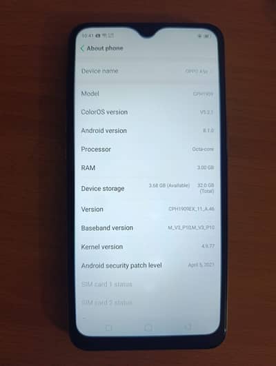 Oppo A5s (CPH1909) | 3GB RAM / 32GB ROM | 10/10 Condition | Like New