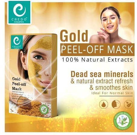 Pack of 2 Credo Golden Peel-Off Masks