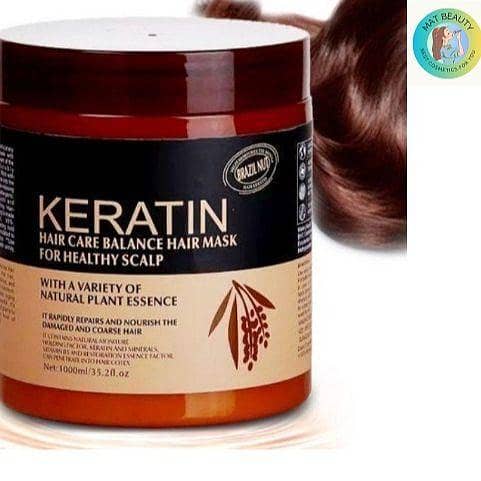 MAT Beauty Brazil Nut Keratin Hair Care: Balance Keratin Hair Mask and Treatment for Healthy Scalp (500ml)