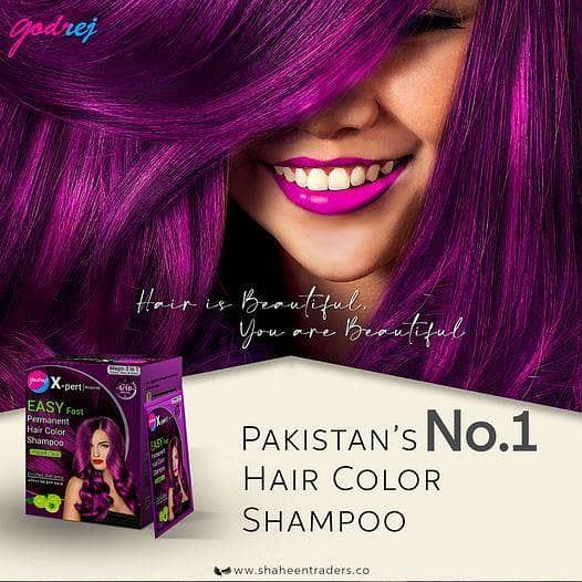 Pack Of 2 Godrej Permanent Hair Color Shampoo Hair Dye Shampoo