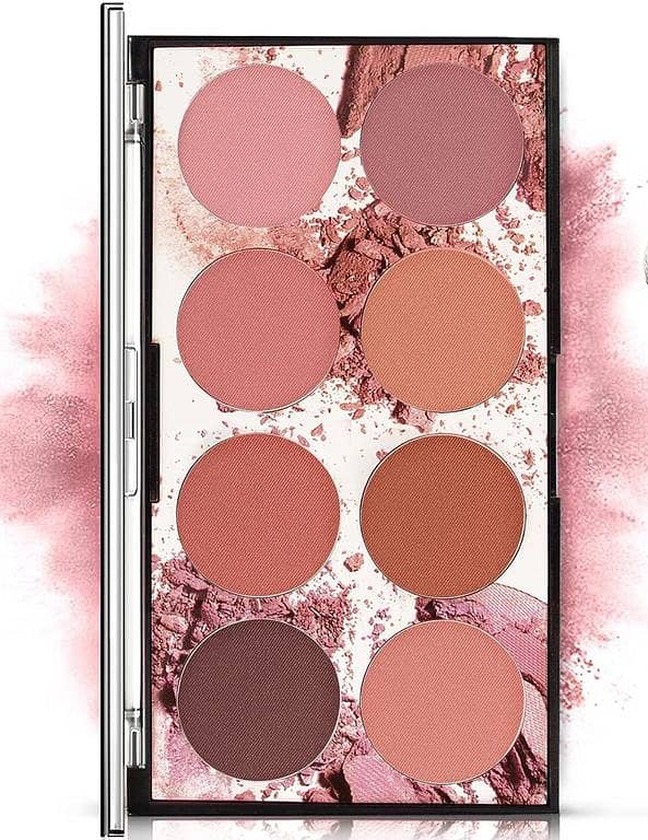 8 Colors Matte Blush Palette – Long-Lasting Natural Powder Contour