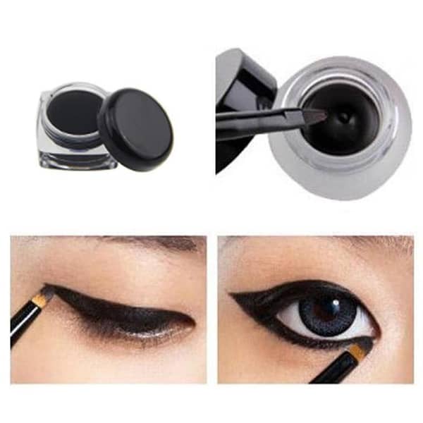 Black Gel Eyeliner With Brush