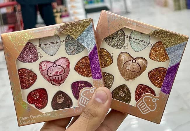 MSYAHO 9-in-1 Highlighter, Blush, and Glitter Makeup Kit