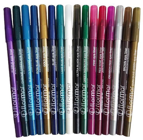 Pack of 12 Pearl Shine Eye Liner & Lip Liner Pencils