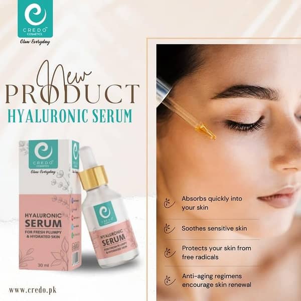 Credo Hyaluronic Serum for Fresh, Plump, Hydrated Skin