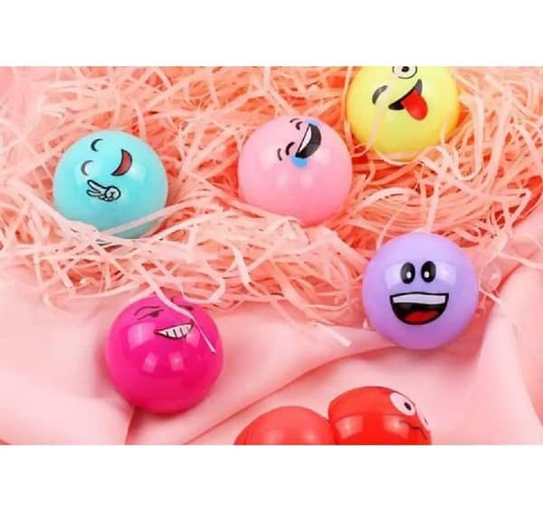 Lip Balm Emoji Fruit Flavor – Pure Natural Nourishing Repair for Round Lips