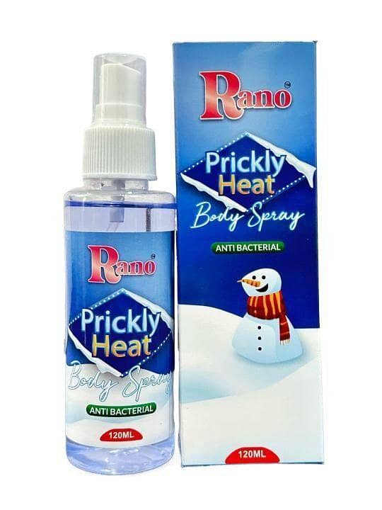 Rano Prickly Heat Spray – Prickly Heat Body Spray for Itching Relief, Long-Lasting Coolness for All Skin Types
