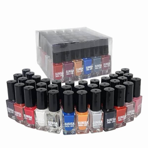 Pack of 36 Peel-Off Nail Polishes