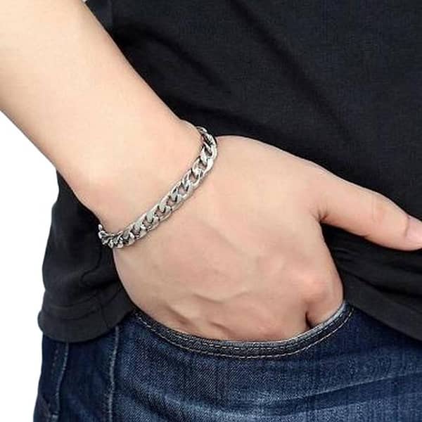 Silver Chain Bracelet for Boys and Girls – Fashion Jewelry