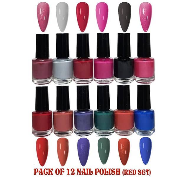 Pack of 12 Matte Peel-Off Nail Polish Collection – 12 Vibrant Colors, Eco-Friendly Formula