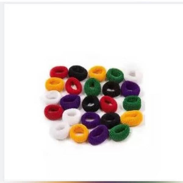 Pack of 24 Multicolor Hair Pony Ties for Girls