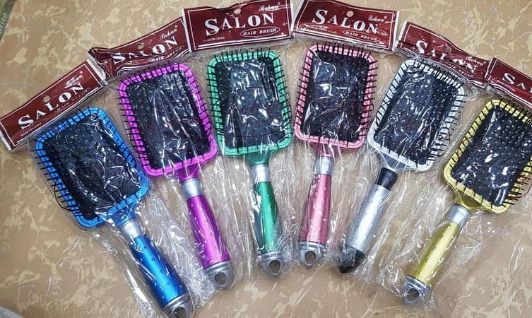 Hair Brush Paddle, Multicolored Random