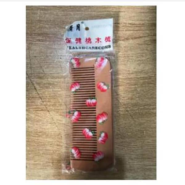 Natural Peach Wood Comb by MAT Beauty