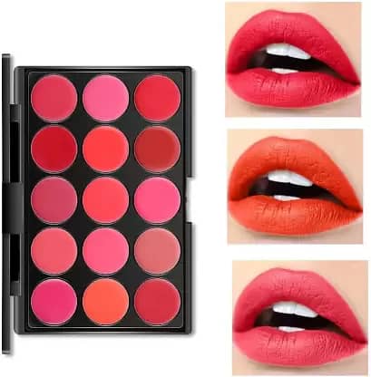 MAT Beauty Matte Lip Cream Palette – 15 Colors, 20g