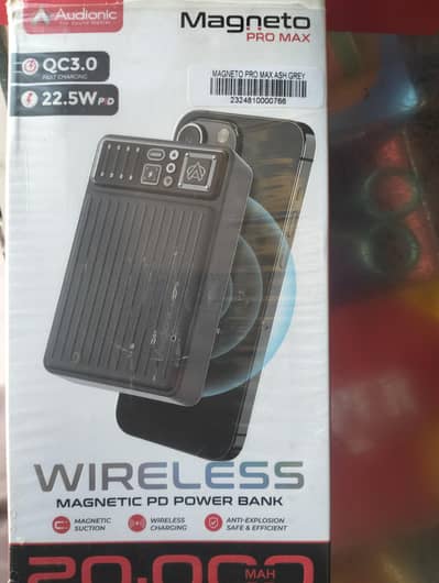 Audionic wireless magnetic power bank