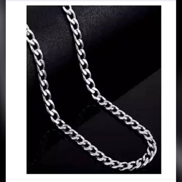Men's Stainless Steel Necklace Chain - Silver