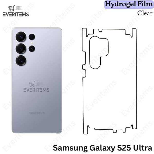 Samsung Galaxy S25 Ultra Clear Hydrogel Back Film | Self-Healing, Scratch-Resistant TPU