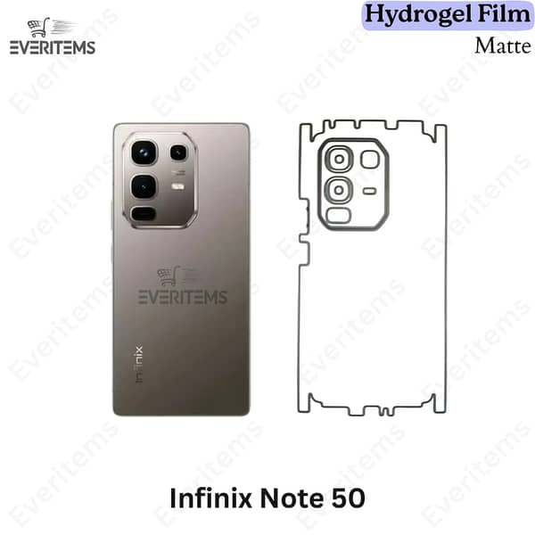 Infinix Note 50 Matte Hydrogel Back Film with 360° Protection