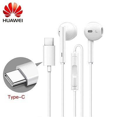 Genuine Huawei CM33 USB-C Gaming Handsfree with Mic and Remote – Low-Latency USB-C Earphones for PUBG and Mobile Gaming
