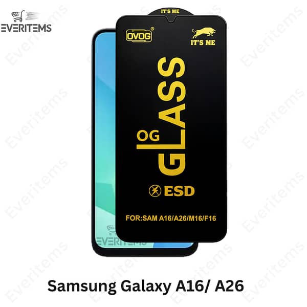 Samsung Galaxy A16 / Galaxy A26 Original OG Tempered Glass - Full Glue HD Clear, Edge-to-Edge Protection