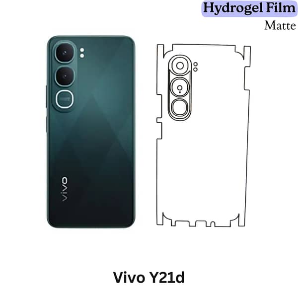 Vivo Y21d Matte Hydrogel Film / Back Cover Shield with 360° Protection