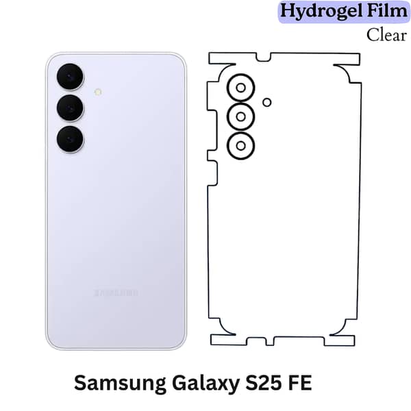 Samsung Galaxy Back Sheet Hydrogel Film for S24/S25 Series – Transparent Scratch Guard Back Jelly