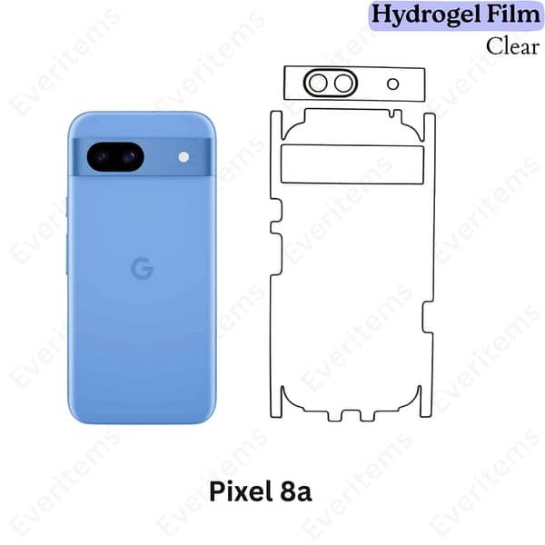 Google Pixel 8a Clear Hydrogel Back Film with 360° Protection
