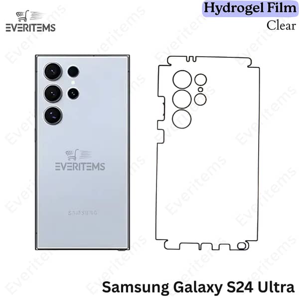 Samsung Galaxy S24 Ultra Clear Hydrogel Back Film – 360° Protection, Self-Healing, Scratch-Resistant, Slim, Case-Friendly