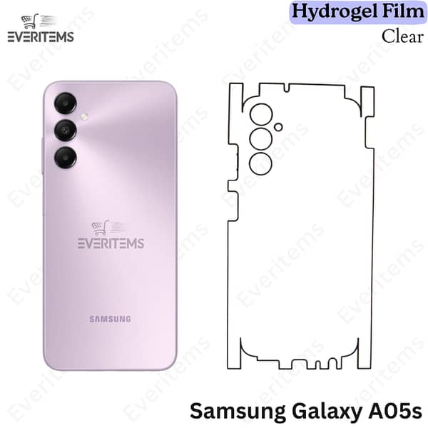 Samsung Galaxy A05s Clear Hydrogel Film + Back Sheet – 360° Protection, Self-Healing, Scratch-Resistant, Slim & Case-Friendly