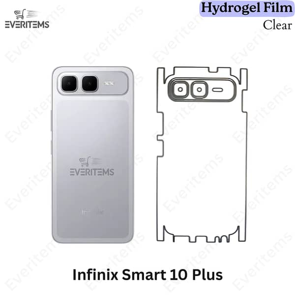 Infinix Smart 10 Plus Clear Hydrogel Film with Back Sheet for 360° Protection