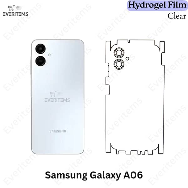 Samsung Galaxy A06 Clear Hydrogel Film / Back Shield with 360° Protection
