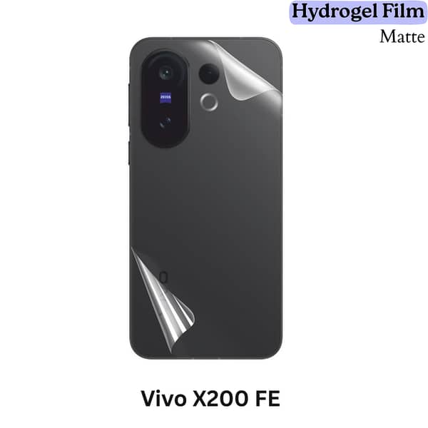 Vivo X200 FE Matte Hydrogel Back Film (Back Only) – Anti-Glare, Self-Healing, Scratch-Resistant, Ultra-Thin, Case-Friendly